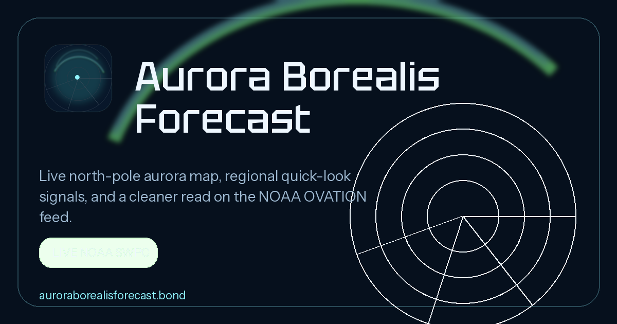 Aurora Borealis Forecast | Live NOAA Northern Lights Map